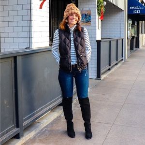 Pinstripe Tunic Sweater